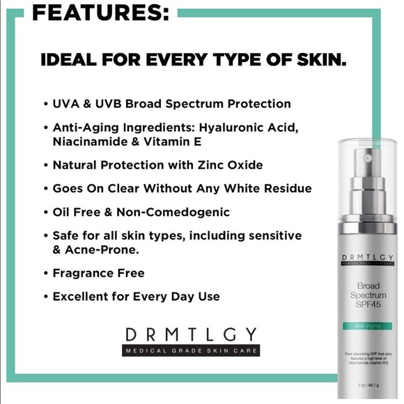 DRMTLGY Broad Spectrum SPF 45 - Picture 3 of 4